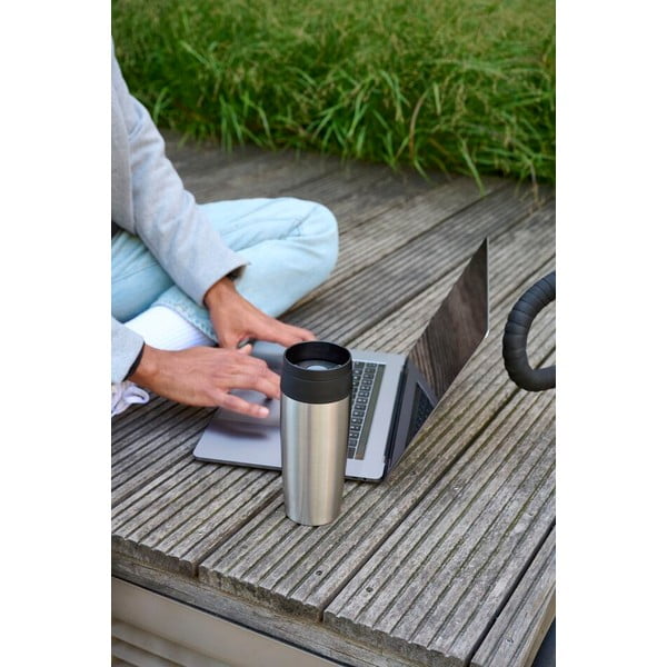 Kubek podróżny w kolorze srebra 360 ml – Tefal-image-1