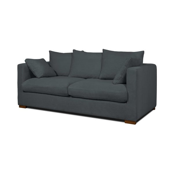 Szara sztruksowa sofa 175 cm Comfy – Scandic-image-2