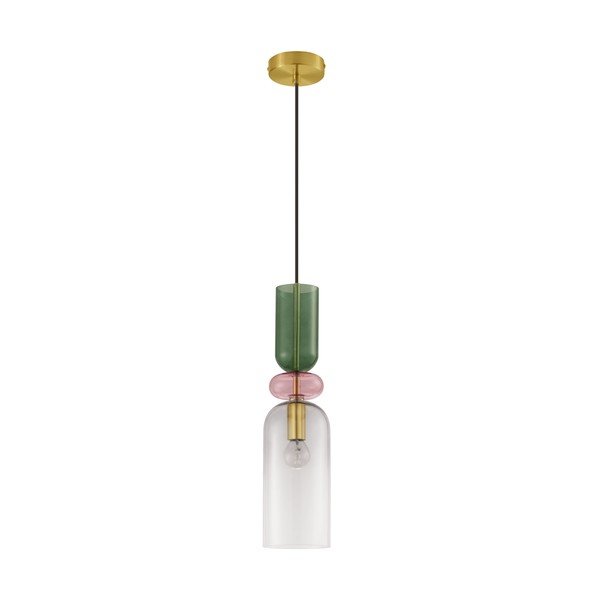Szklana lampa wisząca w kolorze złota ø 11 cm Murano – Nova Luce