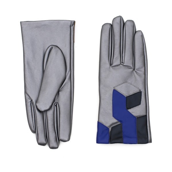 Szaro-niebieskie rękawiczki Molly