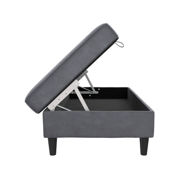 Szary aksamitny podnóżek Hartford – Støraa-image-3