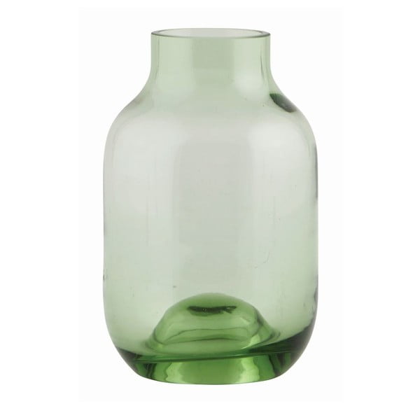 Wazon Green Glass, 14x9