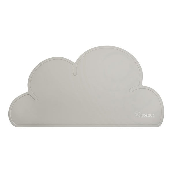 Szara silikonowa mata stołowa Kindsgut Cloud, 49x27 cm