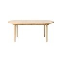 Rozkładany stół w dekorze dębu 100x190 cm Carno – Unique Furniture