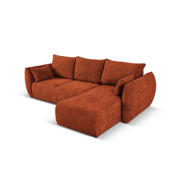 Pomarańczowy narożnik (prawostronny) Matera – Cosmopolitan Design-image-4