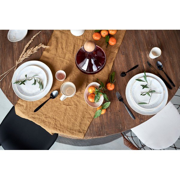 Żółty bieżnik lniany Blomus, 45x140 cm-image-4