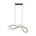 Czarna lampa wisząca LED z metalowym kloszem Nala – Trio Select