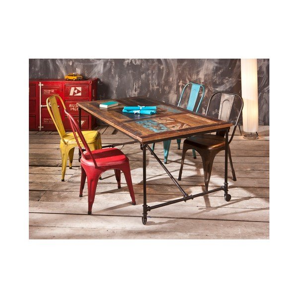 Stół do jadalni z drewna mango z recyklingu Interlink Coffee-image-2