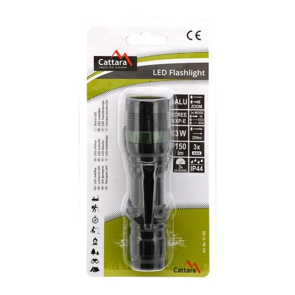 Latarka kieszonkowa z LED Cattara ZOOM-image-4