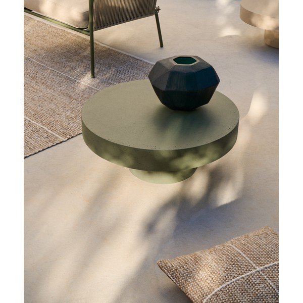 Okrągły stolik ogrodowy betonowy ø 66 cm Aiguablava – Kave Home-image-1