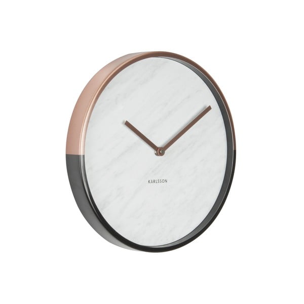 Zegar Present Time Marble Delight White-image-1