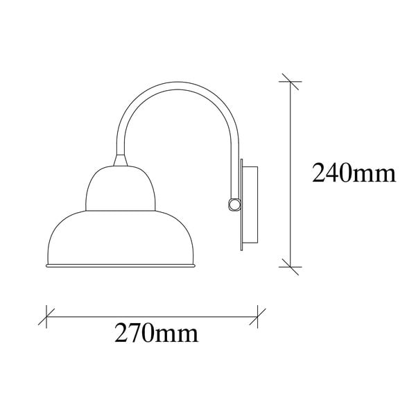 Czarny kinkiet ø 20 cm Multan – Opviq lights-image-4