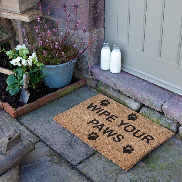 Wycieraczka z włókna kokosowego 40x60 cm Wipe Your Paws – Artsy Doormats-image-3