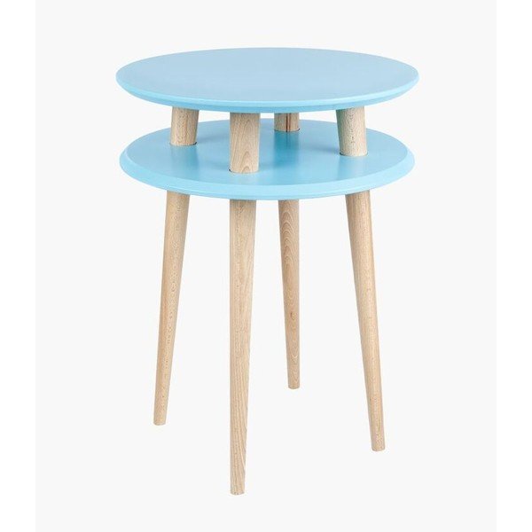 Stolik kawowy UFO 61x45 cm, niebieski