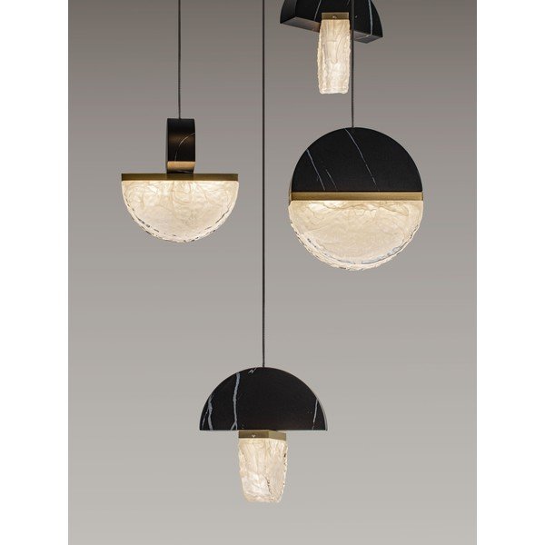 Czarna metalowa lampa wisząca LED ze ściemniaczem ø 46 cm Dorin – Nova Luce-image-2