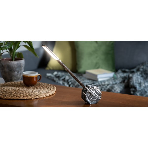 Czarna lampa stołowa LED (wysokość 38 cm) Octagon One – Gingko-image-4