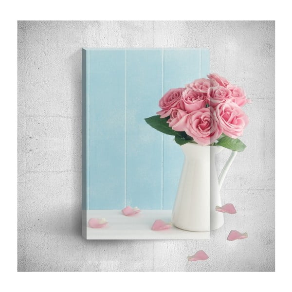 Obraz 3D Mosticx Pink Roses, 40x60 cm