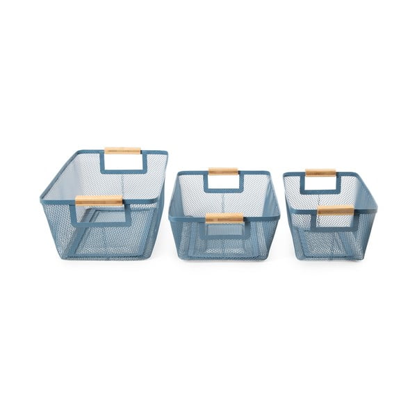 Metalowe koszyki druciane zestaw 3 szt.  – Compactor-image-3