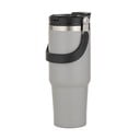 Szara podróżna butelka ze stali nierdzewnej 1 l Eco – Ladelle