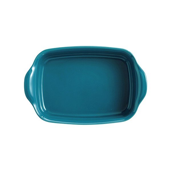 Turkusowa ceramiczna prostokątna misa do zapiekania Emile Henry, 22x14,5 cm-image-2