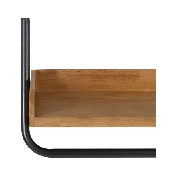 Półka z litego drewna kauczukowego w naturalnym kolorze 120 cm – Ixia-image-4