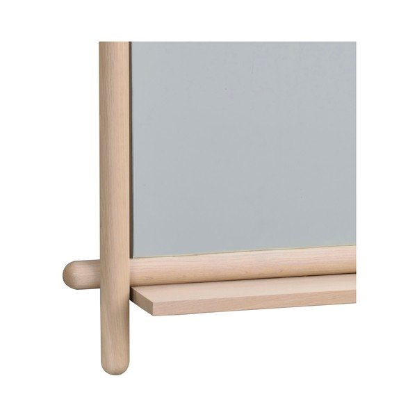 Lustro ścienne z półką i drewnianą ramą 52x12 cm Milford – Rowico-image-1