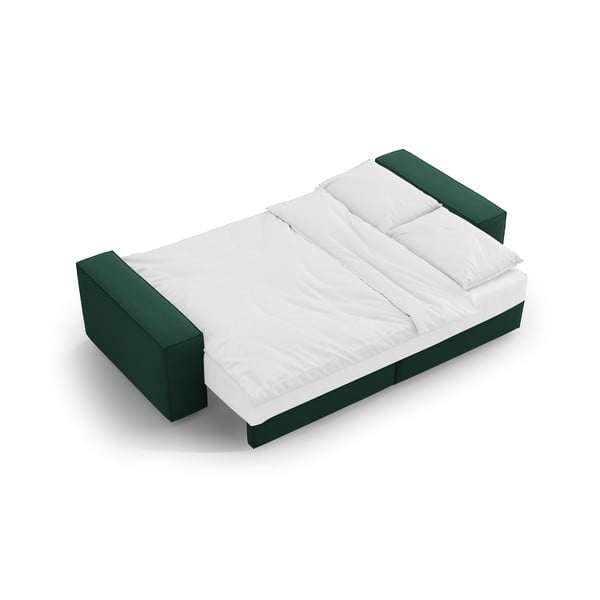 Zielona rozkładana sofa 247 cm Jodie – Micadoni Home-image-4