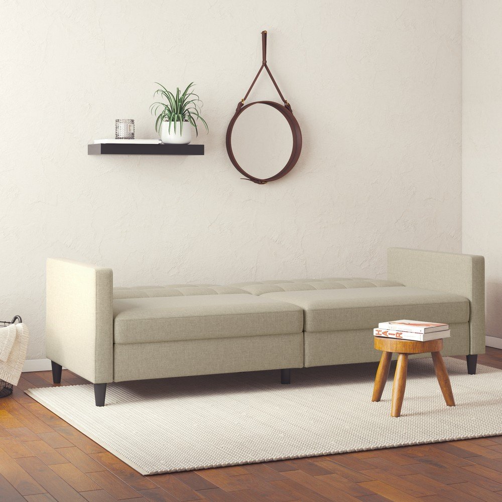 Beżowa rozkładana sofa 82 cm Hartford – Støraa (zdjęcie 5)