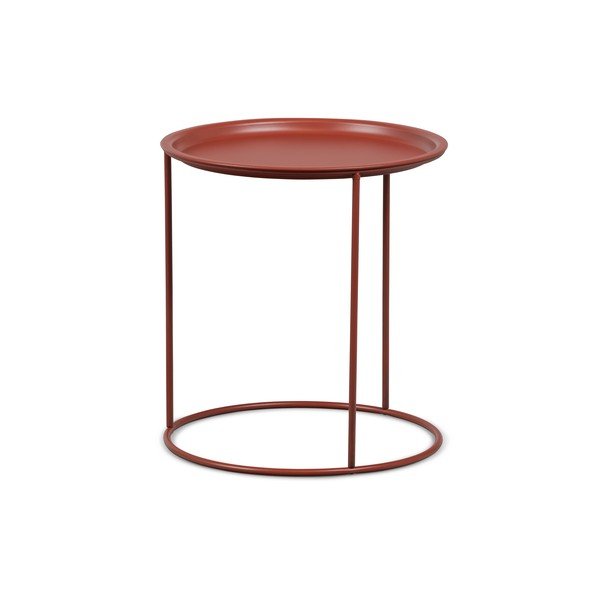 Czerwony stolik WOOOD Ivar, ø 40 cm-image-2
