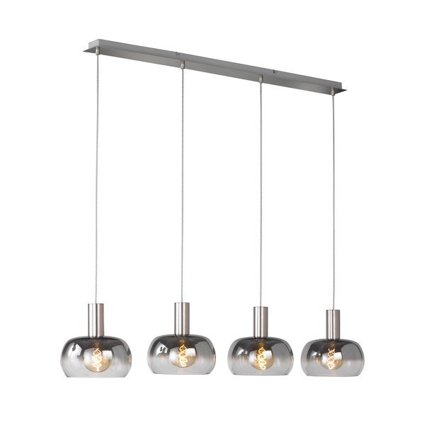 Lampa wisząca w czarno-srebrnym kolorze Fischer & Honsel Brad