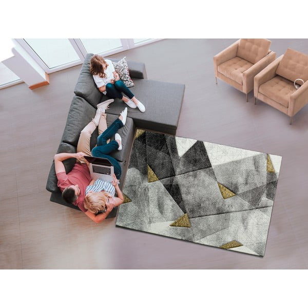 Szaro-żółty dywan Bianca Grey, 120x170 cm-image-1