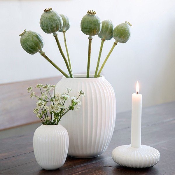 Biały porcelanowy świecznik Kähler Design Hammershoi, ⌀ 11,5 cm-image-1