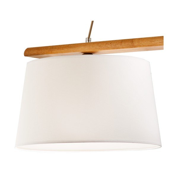 Brązowa lampa wisząca z tekstylnym kloszem ø 35 cm Aida – LAMKUR-image-4