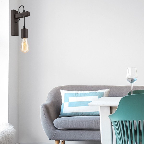 Czarny kinkiet Leon – LAMKUR-image-2