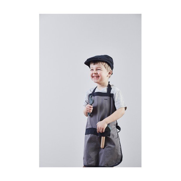 Szary fartuszek kuchenny z czapką Flexa Play Builder´s Costume-image-1