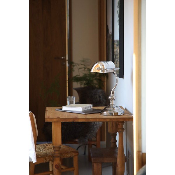 Lampa stołowa w kolorze srebra (wysokość 22,5 cm) Bankers – Markslöjd-image-2