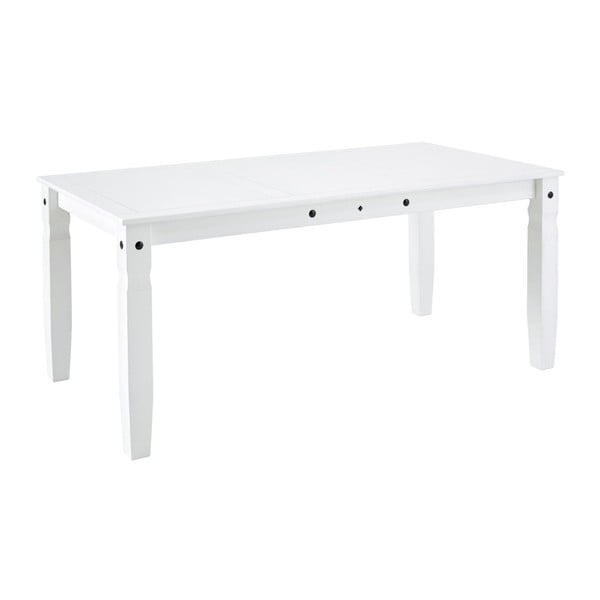 Biały stół z litego drewna sosnowego Støraa Alfredo, 92x178 cm