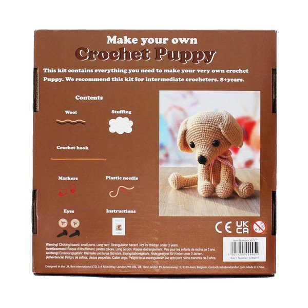 Zestaw kreatywny DIY Crochet Puppy – Rex London-image-4