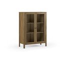 Witryna z litego drewna sosnowego w naturalnym kolorze 90x120x40 cm Alessandra – Marckeric