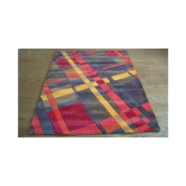 Dywan Plaid Orange, 80x150 cm-image-1