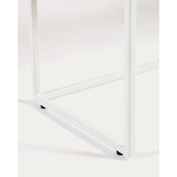 Biało-naturalna konsola w dekorze dębu 30x120 cm Yoana – Kave Home-image-3