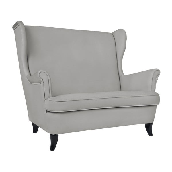 Jasnoszara sofa 2-osobowa Micadoni Home Pirla