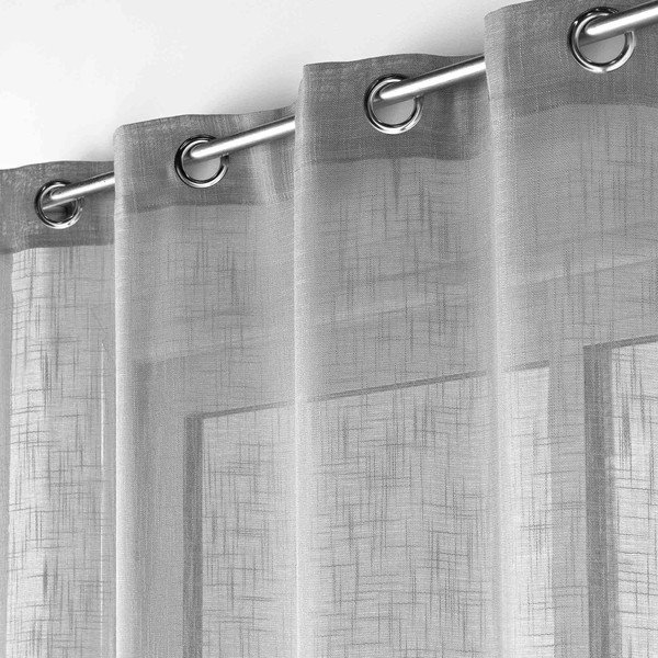 Szara firanka 140x280 cm Haltona – douceur d'intérieur-image-1