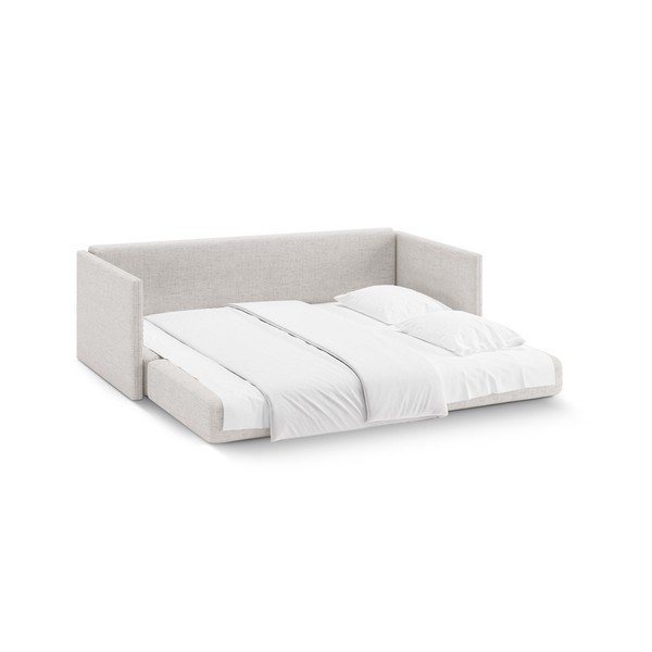 Beżowa rozkładana sofa z tkaniny szenilowej 209 cm Shannon – Cosmopolitan Design-image-3