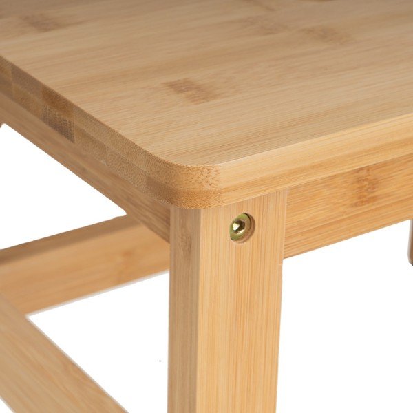 Bambusowy stołek w naturalnym kolorze – Casa Selección-image-1
