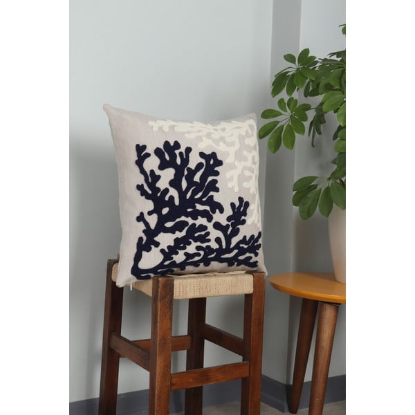 Lniana poduszka dekoracyjna 43x43 cm Mercan – Mioli Decor-image-2