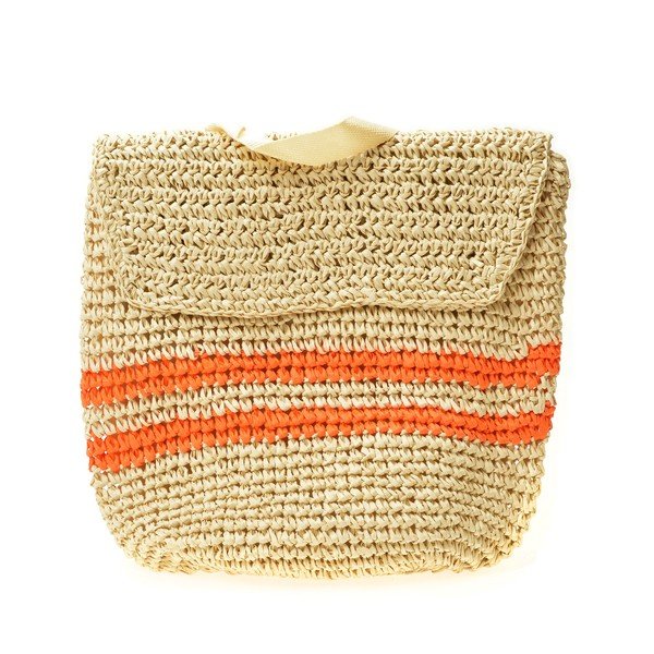Damski słomiany plecak Mangotti Bags Orange