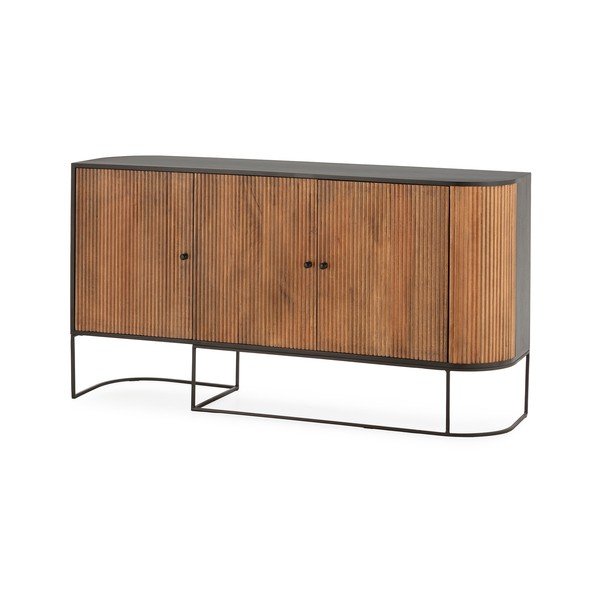 Komoda z litego drewna mango w naturalnym kolorze 165x90x40 cm Curve – MOME-image-3
