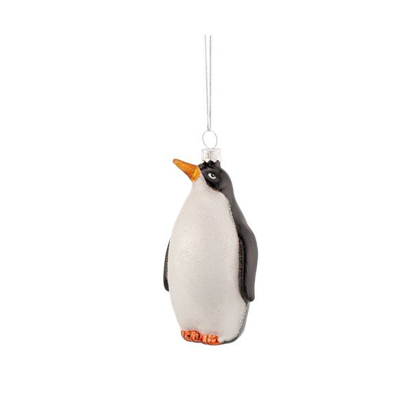 Szklana ozdoba świąteczna 6 cm King Penguin – Sass & Belle