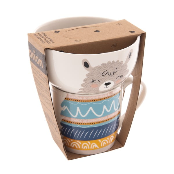 Porcelanowy zestaw kubka i miski 2 szt. 350 ml – Orion-image-4